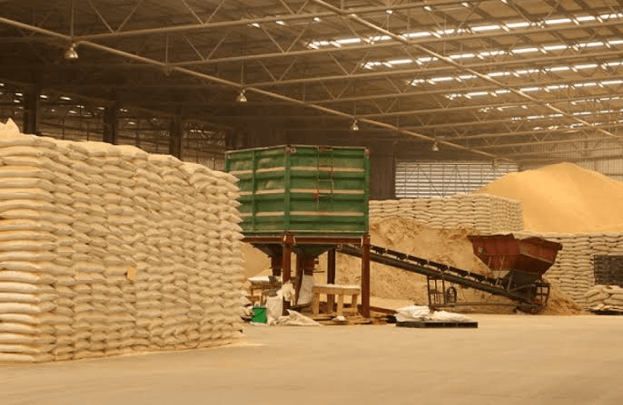 Industrial sugar processing facility